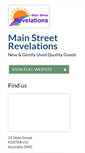 Mobile Screenshot of mainstreetrevelations.com.au